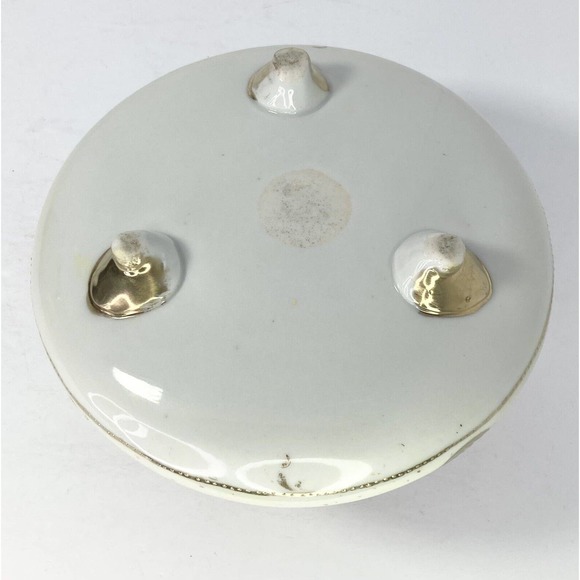 Antique Circa. 1880’s NIPPON Porcelain Moriage Footed Handpainted Floral Vase 7” - Picture 9 of 9